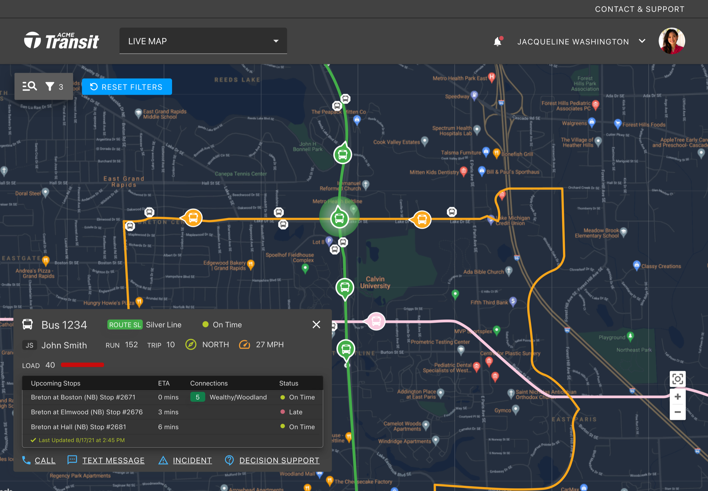 Avail Technologies – Dispatch Map