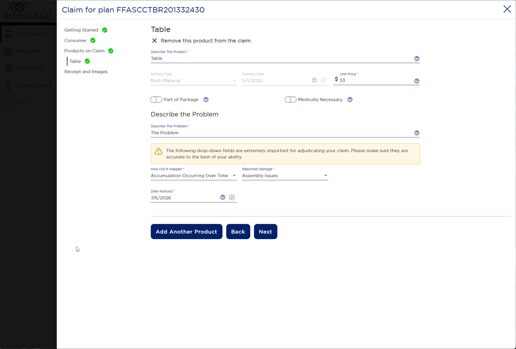 Montage – Consumer Portal
