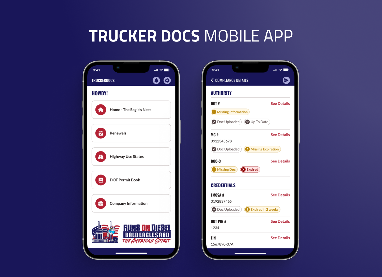 Trucker Docs – Mobile App