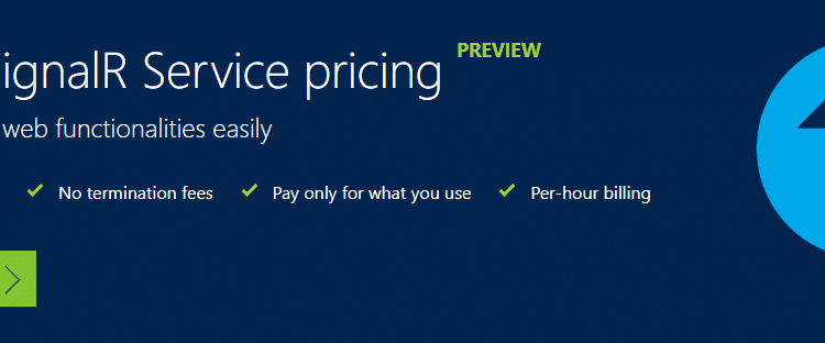 SignalR as a service in Azure
